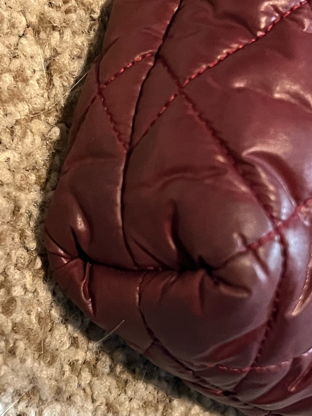 ♥️ CHANEL Coco Cocoon Burgundy Tote - Picture 7 of 17